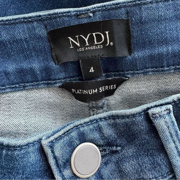 NYDJ Sheri Ankle Platinum Series Hem Release Jeans Size 4 - Picture 6 of 8